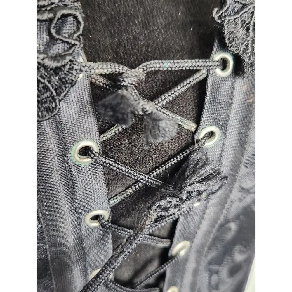 Vintage Frederick's of Hollywood Womens Lace Up Corset 90s Sexy Women's Size 36 - Picture 5 of 7